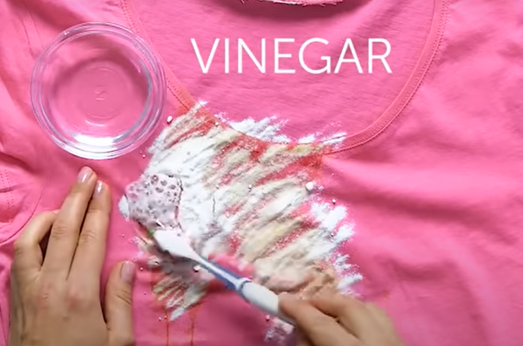 Vinegar and cornstarch