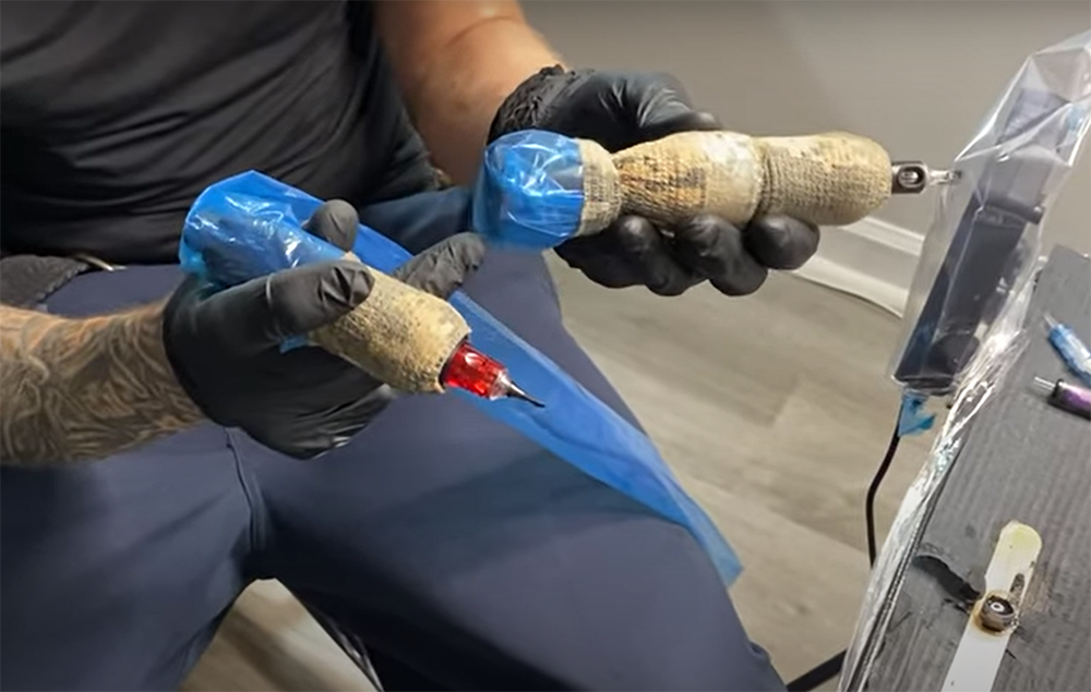 What Are Tattoo Machines Wrapped With?