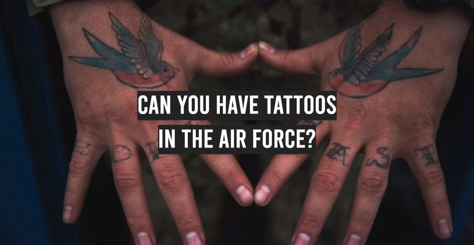 Can You Have Tattoos in the Air Force?